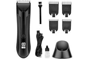 MEIION thomyle Le Fidèle - Votre allié idéal pour un rasage intime impeccable Tondeuse Intime 3-en-1 Étanche IPX7 pour Homme - Rasoir Corps, Aisselles et Visage Wet&Dry