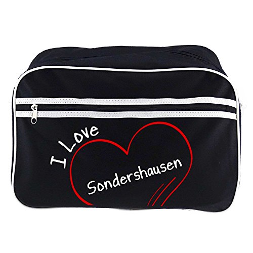 Preisvergleich Produktbild Retrotasche Modern I Love Sondershausen schwarz