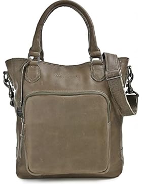 MASQUENADA, Leder Damen Schultertaschen, Umhängetaschen, Henkeltaschen, 28,5 x 33 x 9 cm (B x H x T)