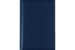 ‎ALPHA EDITION Buchkalender Balacron blau 2024 - Büro-Kalender A5 - Cheftimer - 1 Tag 1 Seite - 352 Seiten - Balacron-Einband - Alpha Edition