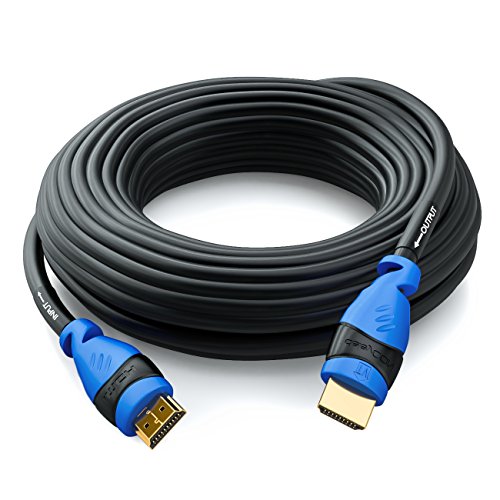 deleyCON 25m AKTIVES HDMI Kabel mit Verstärker / Extender / Entzerrer – UHD / 4K / HDR / 3D / 1080p / 2160p / ARC – High Speed mit Ethernet - 3