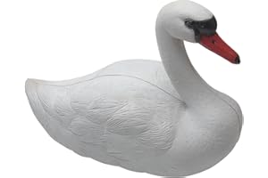 FIACVRS Simulation Schwan Lockvogel, schwimmender Schwan, Teichstatue, realistische weiße Ente