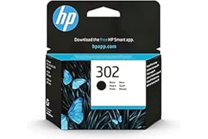 HP 302 Cartouche d'Encre Noire Authentique (F6U66AE) Standard