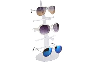 Semme 5 Schichten Sonnenbrille Aufbewahrung Rack Halter, Kunststoff Brillenständer Sonnenbrillenhalter Brillengestell Zur Aufbewahrung und Präsentation (02#)