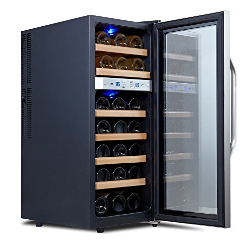 Kalamera KR-21ASSE wine refrigerator for up to 21 bottles (up to 310 mm height), two temperature zones 7-18 ° C… - Image 4