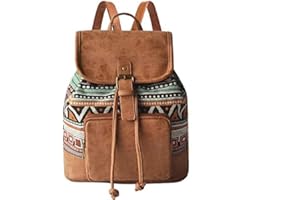 SPYDGE Czeski plecak płócienny vintage czeski mały damski plecak podróżny plecak szkolny plecak na zakupy podróż do pracy