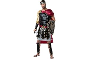 EraSpooky Costume Da Guerriero Romano Per Adulti Costume Da Gladiatore Per Feste Da Uomo Abbigliamento Divertente Halloween