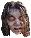 merchandising the walking dead argentina Tamaño (cm), aprox 30 x 21 Empire Interactive The Walking Dead - Bug Eyed zombette Máscara de Cartón (Efecto Satinado, Agujeros en los Ojos y Cinta de Goma, tamaño 30 x 21 cm