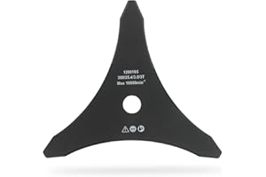 RATIOPARTS GREENSTAR - Lame 3 Dents Débroussailleuse - Largeur de Coupe : 300 mm - Epaisseur 3 mm - Alésage - 25,4 mm