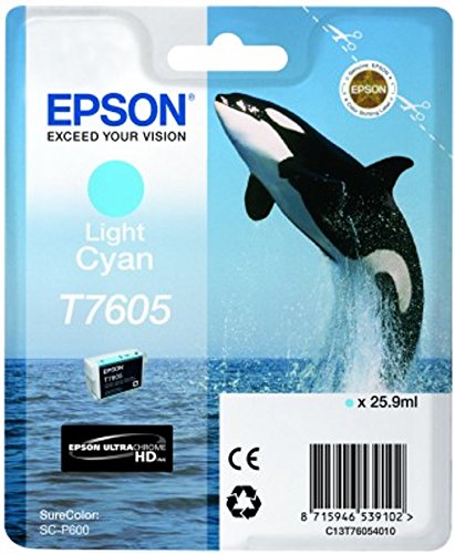 Epson T76054010 Tintenpatronen, 26 ml, cyan