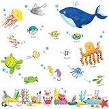 Decowall DW-1311 Unter dem Meer Wandsticker Wandaufkleber Wandtattoo Kinderzimmer