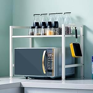 Amazon.de: Guo Küche Mikrowellenregal Backofenregal Regalboden 2-lagig