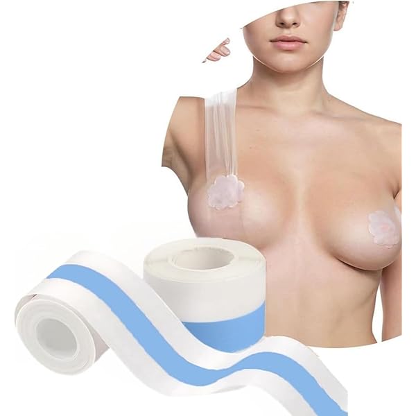 Breast Lift Tape Nipple Covers Backless Dress Fashion Behtar Boob Tape & Nipple Covers Kit - 7M Roll, 32 Clear Tapes & 2 Reusable Silicone Pasties (Skin Color, 6.5cm & 8cm) Breast Lift Tape Nipple Covers Backless Dress Fashion Behtar Boob Tape & Nipple Covers Kit - 7M Roll, 32 Clear Tapes & 2 Reusable Silicone Pasties (Skin Color, 6.5cm & 8cm)
