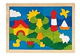 Goki HP017 - Einlegepuzzle - Leuchtturm - 