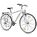 Produktbild CHRISSON 28 Zoll Trekkingfahrrad Herren - Intouri Gent Weiss - Herren-Citybike mit 24 Gang Shimano Acera Kettenschaltung, Herren Trekkingrad mit Suntour Federgabel bequemtes Tourenfahrrad für Männer