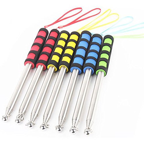 Generic Teleskop Fahnenmast, 2m/1.6m/1.4m, Ausziehbar, Tragbar – rot, 1.2m - 5