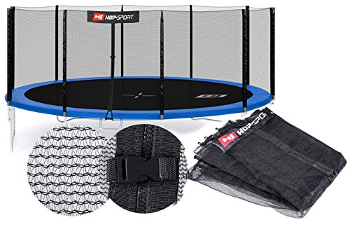 Trampolinzubehör Gartentrampolin Ersatzteile für Trampoline: 244, 305, 366, 430, 490 cm Netz Randabdeckung Wetterschutzplane Sprungtuch Feder Hop-Sport hochwertige Qualität
