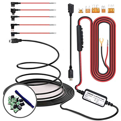 SHISHUO Kit de cables para salpicadero 3,5 m, mini puerto USB con conector LP Mini/Mini/ATO/Micro2/Micro3, 5 V/2 A
