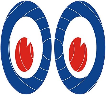 70MM MOD EYES SCOOTER HELMET STICKER DECALL, use on Motorbikes, Scooters, Helmets, Leg Shields.