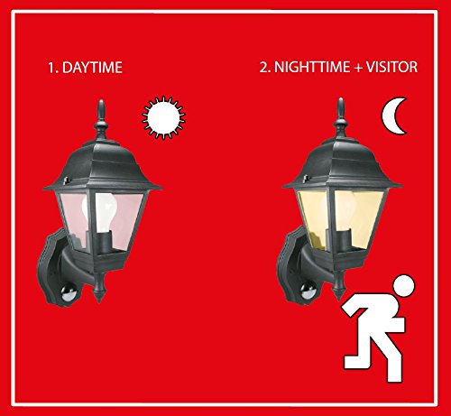 Smartwares Wandlaterne mit Bewegungssensor, schwarz ES94_SW - 4