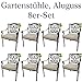 Produktbild Hanseatisches Im- & Export Contor GmbH Gartenstühle, Aluguss (8er-Set)