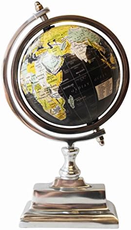 DECORATIVE ROTATING GLOBE WORLD MAP