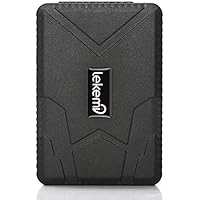 LEKEMI Tracciatore di Posizione GPS Tracker per Auto Veicoli Tramite App Gratuita, Magnete Potente e Batteria da 10000mAh
