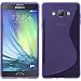 Produktbild PhoneNatic Case für Samsung Galaxy A7 (A700) Hülle Silikon lila S-Style Cover Galaxy A7 (A700) Tasche + 2 Schutzfolien