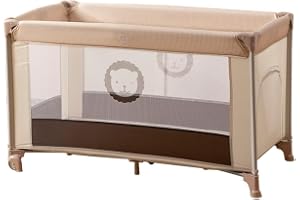 Ssonlun 2 In 1 Baby Crib, Portable Playard, Baby Cot Foldable Travel Bed Playpen, Travel Crib Nursery Center for Infant with Comfortable Mattress and Carry Bag