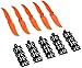Produktbild 5 x Orange RC Hubschrauber Motor 6 mm Schaft ep-5030 Propeller Prop Set