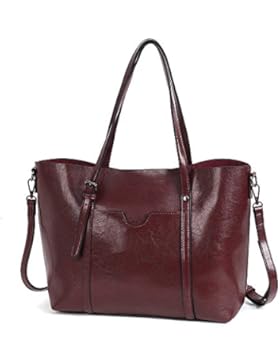 Vovoye Faux Leather Large Size Women's Adjustable Designer Shoulder Handbags