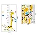 B-Comrade(TM) Giraffe Height Stickers Kids Growth Chart Height Measure Stickers