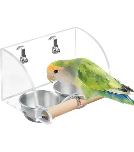 Yieach Vogelfutterspender Mit Saugnäpfen – Transparente Futterstation Für Fenster, Für Balkon & Garten