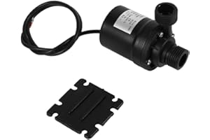 RAGUSO DC 24V Pompa di circolazione per acqua calda Motore solare Brushless Acquario Sommergibile 800L/H 5M Alta efficienza resistente al calore per fontana Stagno di pesce Sicurezza e protezione ambientale