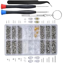 Kit De Micro Vis 500 Pièces 18 Tailles - Pour Lunettes, Montres, électronique, Avec Tournevis Et Pince