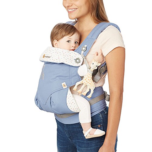 Ergobaby EBBC360EASLG 360 Komforttrage Sophie La Girafe Festival, blau - 7