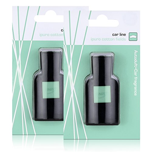 Preisvergleich Produktbild Ipuro Car line - Autoduft cotton fields - Sanft,dezent,leicht pudrig (2er Pack)