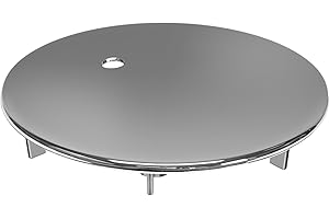 YUNLEX Couvercle de bonde de douche, 112 mm, chromé, pour Viega 6958.99