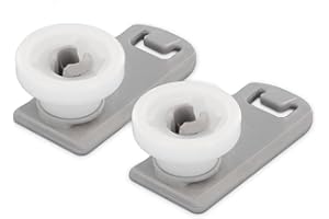 DL-pro Oberkorbrolle 2er-Set kompatibel mit Miele 7649011 Ersatz für Besteckschublade, Geschirrkorb oben, Spülmaschine