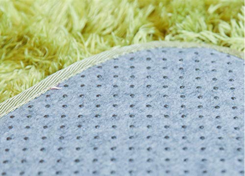 Morbuy Tapete Redondo Felpudos Alfombra Estera de Felpa 80CM/100CM