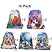 Price comparison product image 10 Pack Superhero Drawstring Bag Children Birthday Party Supplies Goodie Party Bags for Kids,Superhero Drawstring Party Favours Bag Kids Pack for Boys and Girls