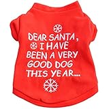 Brightup Haustier-Sweatshirt Weihnachten T-Shirt Hunde Kleidung