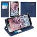 Produktbild Orzly® - Multi-Function Wallet Stand Case for SAMSUNG GALAXY S6 - SCHUTZHÜLLE mit integrierte BRIEFTASCHE + STAND - Flip Stil Fall / Tasche / Handytasche in BLAU Leder Effekt mit Magnetischen Deckel - Hülle Entwurf exklusiv für SAMSUNG GALAXY S6 SmartPhone / Handy / Phablet (2015 Modell)