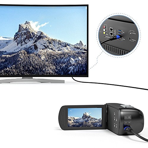 KabelDirekt 5m Mini HDMI Kabel / kompatibel mit HDMI 2.0a/b, 2.0, 1.4a (Ultra HD, 4K, 3D, Full HD, 1080p, HDR, ARC, Highspeed mit Ethernet) – FLEX Series - 5