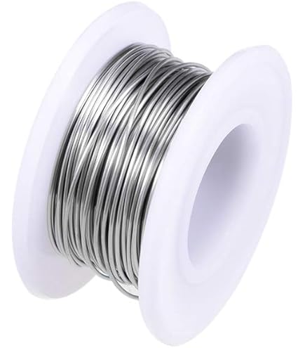 Nichrome 80 Resistance Wire - 50 Ft. Spool Of 34 Gauge AWG (0.16mm) Round Wire