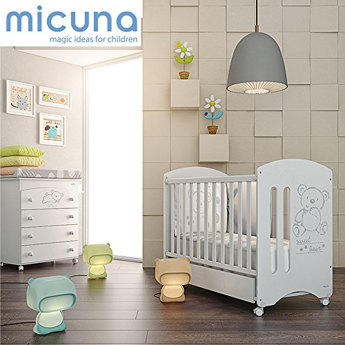 MICUNA - Pack Micuna Sweet Bear: Cuna (120 x 60 cm.) + Bañera + Nórdico + Protector blanco