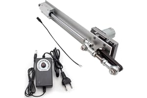 JIEOTWICE Hub Zyklus Linearantrieb Getriebe, Verstellbarer Teleskop Motor, DIY-motor mit Drehzahlregler 20-80MM(DC 24V 120 U/min)