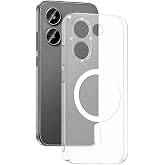 Coverzone Xiaomi Poco X8 Pro ile uyumlu Şeffaf Kılıf MagSafe Uyumlu G&uuml;&ccedil;l&uuml; Mıknatıslı Wireless Şarj Destekli Crystal Clear İnc