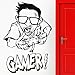 Produktbild JXTK Video Game Sticker Spielen Aufkleber Gaming Poster Gamer Vinyl Wandtattoos Dekor Wandbild 19 Farbe Wählen Sie Video Game Sticker58x84cm