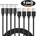 Produktbild Micro USB Ladekabel, [4 Pack] 4,5 m 3,0 m 1,8 m 0,9 m Kordel Extra Lang Schnell Ladegerät für Samsung S7, High Speed Android Handy Kabel für Galaxy S7 Edge/S6, Note5/4, PS4, Echo Dot (zweiter Generation), LG G4, Honor 6 x